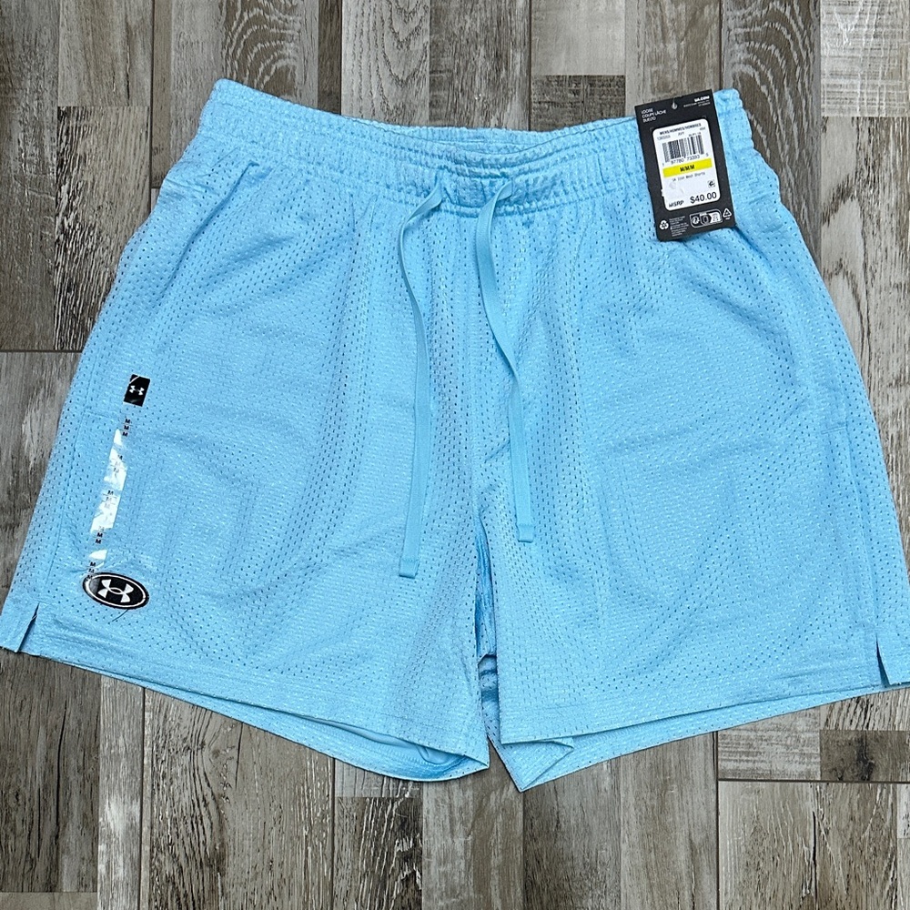 Under Armour Sky Blue Mesh Shorts NWT!